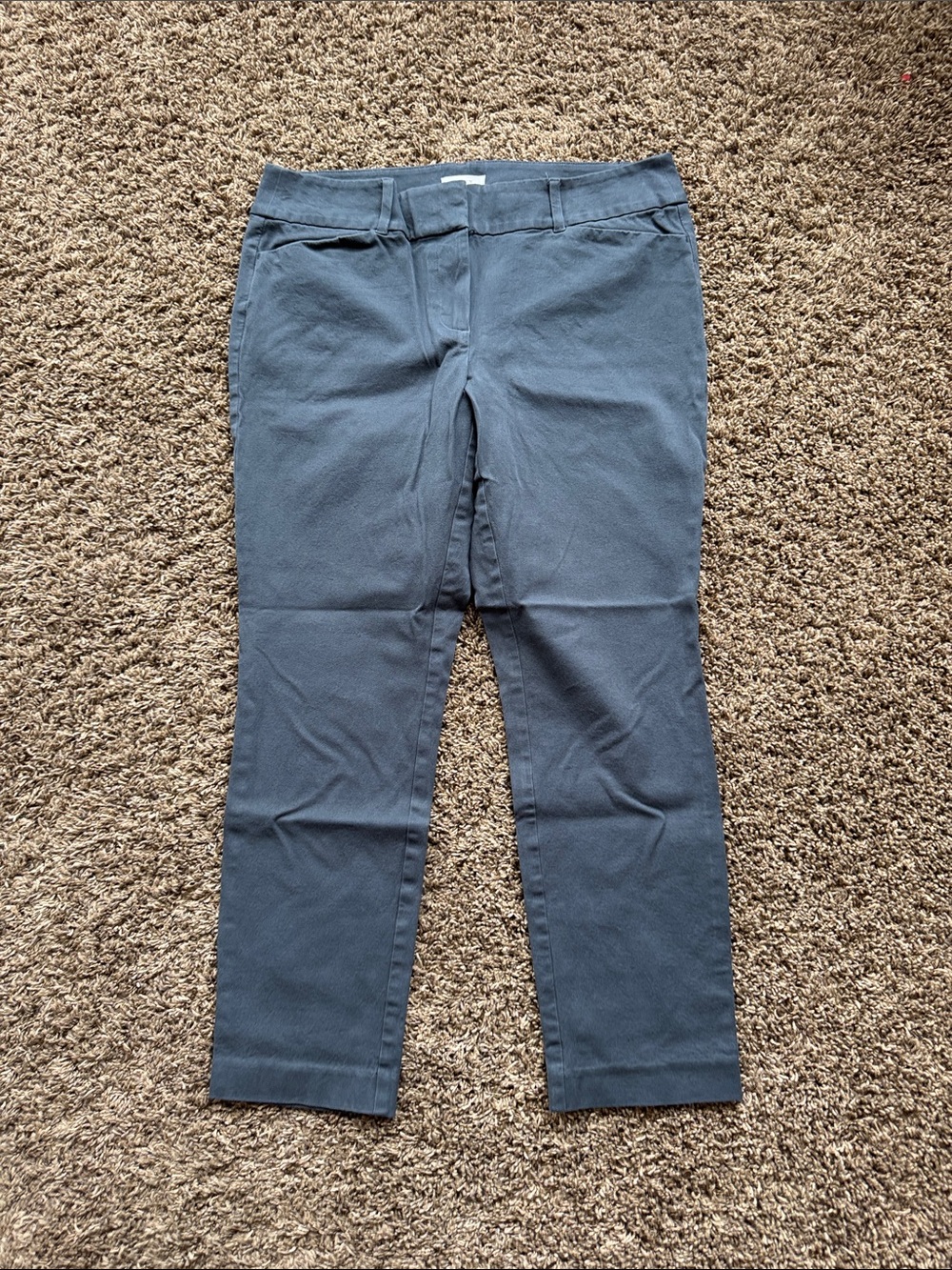Women’s Stretch Straight-Leg Pants in Dusty Blue